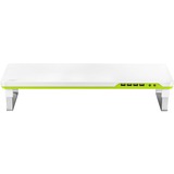 DeepCool M-Desk F1 68,6 cm (27") Gris, Blanc Bureau, Support Gris/Vert, Autonome, 10 kg, 68,6 cm (27"), Réglage de la hauteur, Gris, Blanc