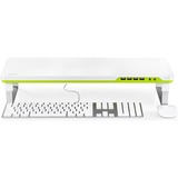 DeepCool M-Desk F1 68,6 cm (27") Gris, Blanc Bureau, Support Gris/Vert, Autonome, 10 kg, 68,6 cm (27"), Réglage de la hauteur, Gris, Blanc
