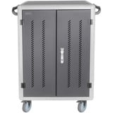 Digitus Armoire de recharge mobile, 30 stations de charge, pour ordinateurs portables/tablettes jusqu'à 15,6" Noir, 30x USB-A