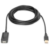 Digitus Câble d'extension USB 2.0 actif, 5 mètres Noir