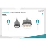 Digitus Câble de connexion USB 2.0 USB-A (connecteur) > Micro-USB (connecteur) Noir