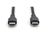 Digitus Câble de connexion USB 2.0 en silicone USB-C > USB-C Noir