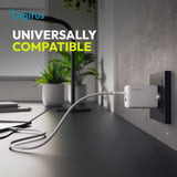 Digitus Chargeur USB GaN 45W, 1x USB-C, 1x USB-A Blanc, 1x USB-C, 1x USB-A