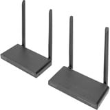Digitus Kit d'extension KVM HDMI sans fil, Extension HDMI Noir