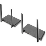 Digitus Kit d'extension KVM HDMI sans fil, Extension HDMI Noir