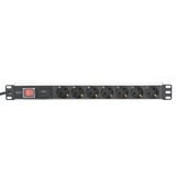 Digitus PDU Bloc d'alimentation 7 prises, 19", 1U, Multiprise Protection contre les surtensions
