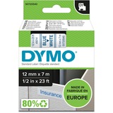 Dymo D1 - Standard Étiquettes - Bleu sur blanc - 12mm x 7m, Ruban Bleu sur blanc, Polyester, Belgique, -18 - 90 °C, DYMO, LabelManager, LabelWriter 450 DUO