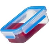 Emsa 508558 boîte hermétique alimentaire Rectangulaire 1 L Bleu, Transparent 3 pièce(s) Transparent/Bleu, Boîte, Rectangulaire, 1 L, Bleu, Transparent, Polypropylène (PP), Élastomère thermoplastique (TPE), Allemagne
