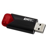 Emtec Click Easy lecteur USB flash 16 Go USB Type-A 3.2 Gen 2 (3.1 Gen 2) Noir, Rouge, Clé USB Rouge/Noir, 16 Go, USB Type-A, 3.2 Gen 2 (3.1 Gen 2), Sans capuchon, Noir, Rouge
