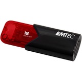 Emtec Click Easy lecteur USB flash 16 Go USB Type-A 3.2 Gen 2 (3.1 Gen 2) Noir, Rouge, Clé USB Rouge/Noir, 16 Go, USB Type-A, 3.2 Gen 2 (3.1 Gen 2), Sans capuchon, Noir, Rouge