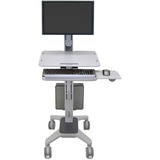 Ergotron WorkFit-C Single LD, poste de travail mobile assis-debout, Table de travail Gris