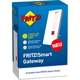 FRITZ! Smart Gateway Sans fil Blanc, Passerelle Blanc, Blanc, Boutons, Énergie, WLAN, Oui, Sans fil, Gigabit Ethernet, 128-bit AES