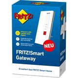 FRITZ! Smart Gateway Sans fil Blanc, Passerelle Blanc, Blanc, Boutons, Énergie, WLAN, Oui, Sans fil, Gigabit Ethernet, 128-bit AES