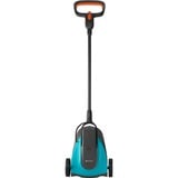 GARDENA Tondeuse sans fil HandyMower 22/18V P4A solo, Tondeuse à gazon Gris/Turquoise, 14620-55, Batterie non incluse