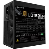 GIGABYTE GP-UD750GM PG5 alimentation  modulaire 750 watt Noir, 1x 12VHPWR, 4x PCIe, 750 W, 100 - 240 V, 12 A, Actif, 105 W, 732 W