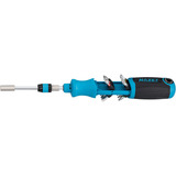Hazet Tournevis à cliquet avec embouts 811R-3, Set d'embouts de vissage Bleu/Noir