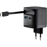 Intenso Adaptateur secteur W65ACIC GaN chargeur Noir, 2x USB-C, 1x USB-A