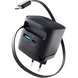 Intenso Adaptateur secteur W65ACIC GaN chargeur Noir, 2x USB-C, 1x USB-A