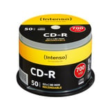 Intenso CD-R 700MB 700 Mo 50 pièce(s) 52x, CD-R, 120 mm, 700 Mo, Boîte à gâteaux, 50 pièce(s)
