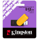 Kingston DataTraveler Exodia S 512 Go, Clé USB Noir/Jaune, DTXS/512Go