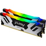 Kingston FURY 32 Go DDR5-6000 Kit, Mémoire vive Noir/Argent, KF560C32RSAK2-32, Renegade RGB, XMP