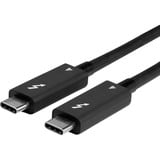 Lindy 31121 Câble Thunderbolt 2 m 40 Gbit/s Noir Noir, Mâle, Mâle, 2 m, Noir, Nickel, 40 Gbit/s
