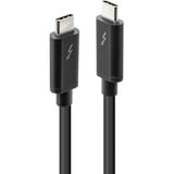 Lindy 41557 Câble Thunderbolt 2 m 20 Gbit/s Noir Noir, Mâle, Mâle, 2 m, Noir, 20 Gbit/s, 4096 x 2160 pixels