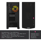 MSI 00B94221-883, PC gaming Noir/transparent