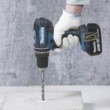 Makita Perceuse-visseuse à percussion sans fil DHP482RFWJ, 18 Volts, Perceuse à percussion Blanc/Noir