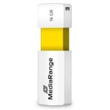 MediaRange Color Edition 16 GB, Clé USB Blanc/Jaune