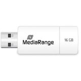 MediaRange Color Edition 16 GB, Clé USB Blanc/Jaune