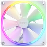 NZXT F140 RGB Single 140x140x26, Ventilateur de boîtier Blanc, Ventilateur unique, sans contrôleur