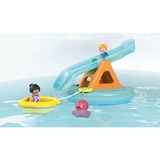 PLAYMOBIL Junior Aqua : île de baignade avec toboggan aquatique, Jouets de construction 