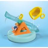 PLAYMOBIL Junior Aqua : île de baignade avec toboggan aquatique, Jouets de construction 