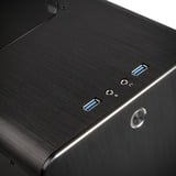 RAIJINTEK METIS PLUS ALS, Boîtier PC Noir, 2x USB-A 3.2 (5 Gbit/s), 1x Audio