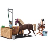 Schleich HORSE CLUB Box de lavage pour chevaux Emily & Luna, Figurine 5 an(s), Multicolore