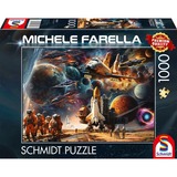 Schmidt Spiele Michele Farella : Fascination pour l'exploration spatiale - Voyage dans des galaxies lointaines, Puzzle 