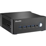 Shuttle Nano PC NA10H7, AMD Ryzen™ 7-8845HS APU, Radeon 780M , 2xHDMI, 2xUSB 4.0 (DP), 2x2.5Gbit LAN, VESA, 24/7, Barebone Noir, AMD Ryzen™ 7-8845HS APU, Radeon 780M , 2xHDMI, 2xUSB 4.0 (DP), 2x2.5Gbit LAN, VESA, 24/7, PC de dimension 1L, Mini PC type barebone, DDR5-SDRAM, PCI Express, Ethernet/LAN, 120 W