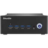 Shuttle Nano PC NA10H7, AMD Ryzen™ 7-8845HS APU, Radeon 780M , 2xHDMI, 2xUSB 4.0 (DP), 2x2.5Gbit LAN, VESA, 24/7, Barebone Noir, AMD Ryzen™ 7-8845HS APU, Radeon 780M , 2xHDMI, 2xUSB 4.0 (DP), 2x2.5Gbit LAN, VESA, 24/7, PC de dimension 1L, Mini PC type barebone, DDR5-SDRAM, PCI Express, Ethernet/LAN, 120 W