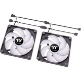 Thermaltake CT140 ARGB Sync PC Cooling Fan ventilateurs de boîtier Noir, 2 pièces, 140 x 140 x 25 mm, PWM