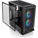 Thermaltake Ceres 330 TG ARGB boîtier midi tower Noir | 2x USB-A | 1x USB-C | RGB | Verre Trempé