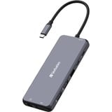 Verbatim CMH-14 USB Type-C 5000 Mbit/s Argent, Station d'accueil Gris, USB Type-C, HDMI, RJ-45, USB 2.0, USB 3.2 Gen 1 (3.1 Gen 1) Type-A, USB 3.2 Gen 1 (3.1 Gen 1) Type-C, USB..., MicroSD (TransFlash), SD, 5000 Mbit/s, 60 Hz, Argent