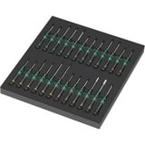 Wera 9715 Insert en mousse Kraftform Micro Set 1 9715, Tournevis Noir/Vert