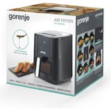 gorenje AF1350DWB Unique 5,4 L Autonome 1350 W Friteuse d’air chaud Noir, Friteuse à air chaud Noir, Friteuse d’air chaud, 5,4 L, 80 °C, 200 °C, 60 min, Unique