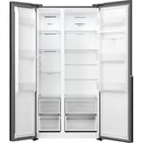 gorenje NRS917E41BX frigo américain Pose libre 544 L E Noir, Side-by-side Acier inoxydable (foncé), Pose libre, Américain, Noir, 2 portes(s), Tactile, LED