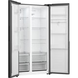 gorenje NRS917E41BX frigo américain Pose libre 544 L Noir, Side-by-side Acier inoxydable (foncé), Pose libre, Américain, Noir, 2 portes(s), Tactile, LED