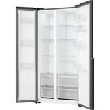 gorenje NRS917E41BX frigo américain Pose libre 544 L Noir, Side-by-side Acier inoxydable (foncé), Pose libre, Américain, Noir, 2 portes(s), Tactile, LED