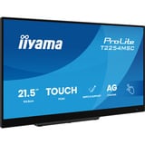 iiyama T2254MSC-B2AG écran plat de PC 54,6 cm (21.5") 1920 x 1080 pixels Full HD LED Écran tactile Noir Moniteur Noir (Mat), 1x DisplayPort, 1x HDMI, 2x USB-A, 54,6 cm (21.5"), 1920 x 1080 pixels, Full HD, LED, 4 ms, Noir