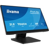 iiyama T2254MSC-B2AG écran plat de PC 54,6 cm (21.5") 1920 x 1080 pixels Full HD LED Écran tactile Noir Moniteur Noir (Mat), 1x DisplayPort, 1x HDMI, 2x USB-A, 54,6 cm (21.5"), 1920 x 1080 pixels, Full HD, LED, 4 ms, Noir