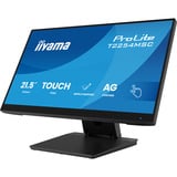 iiyama T2254MSC-B2AG écran plat de PC 54,6 cm (21.5") 1920 x 1080 pixels Full HD LED Écran tactile Noir Moniteur Noir (Mat), 1x DisplayPort, 1x HDMI, 2x USB-A, 54,6 cm (21.5"), 1920 x 1080 pixels, Full HD, LED, 4 ms, Noir